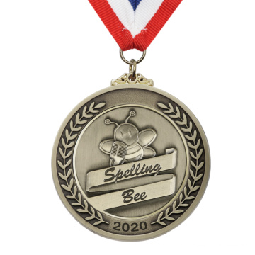 Promotional Custom Metal Sport Spelling Bee Medal